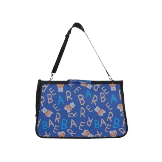 Cat Carrier Bag Large Blue Back